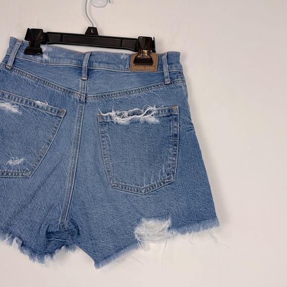American Eagle Highest Rise 90’s Boyfriend Denim/Jean Distressed Shorts. Size 2 - Picture 7 of 12